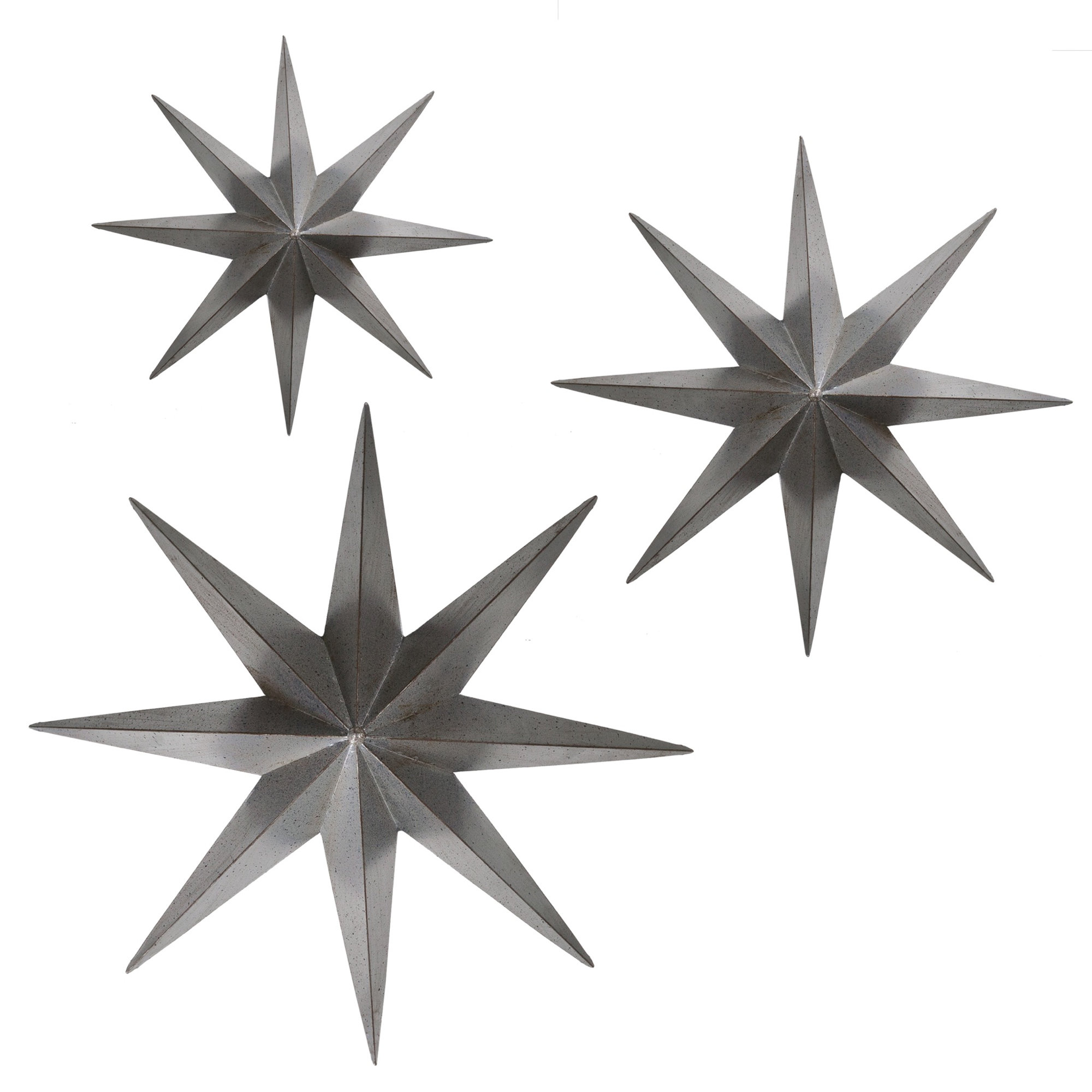 BayAccents 3 Piece Metal Stars Wall Décor Set Wayfair